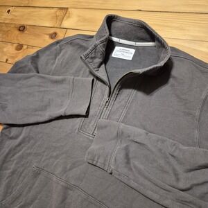 REI Co-op Wallace Lake 1/4 Zip Sweatshirt Mens Large Gray Heavy Outdoor Hiking